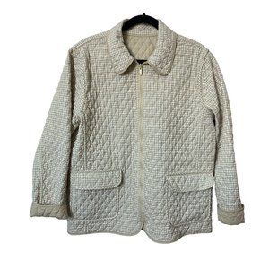 Vintage Quilted Jacket in Cream